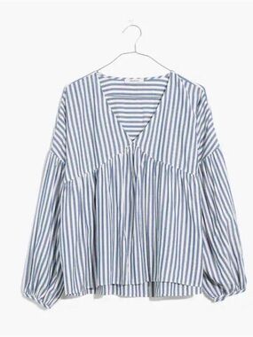 NWT Madewell Striped Monterey Top - size XL